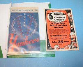 1954 Yankee Stadium Program