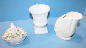 Glass, Ceramic, Porcelain Small Vases