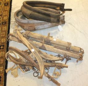 Singletree Parts and Two Horse Collars