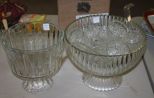 Glass Pudding Dessert Bowl and Glass Punch Bowl