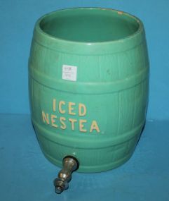 Made in the USA Pottery Ice Tea Keg 11