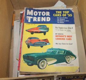 Group of 1955 Vintage Motor Trend Magazines