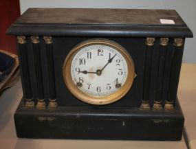 Sessions Clock Company Black Wood Mantle Clock