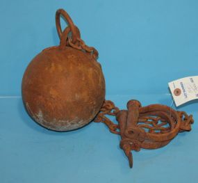 Reproduction Cast Iron Yuma Arizona Prison Ball-n-Chain