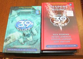 The 39 Clues Books Book numbers 1,2,3,6,7,9,10, and 11.
