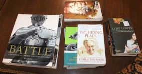 The Giver by Lois Lowry, Messenger by Lois Lowery, Gathering Blue by Lois Lowry, Out of the Dust by Karen Hesse, The Hiding Place by Corrie Ten Boom
