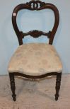 Mahogany Balloon Back Parlor Side Chair