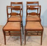 4 Mahogany Folding Chairs