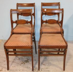 4 Mahogany Folding Chairs