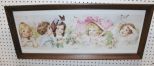 Butterfly Time by Maud Humphrey Yard Long Framed Print 34