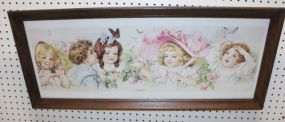 Butterfly Time by Maud Humphrey Yard Long Framed Print 34