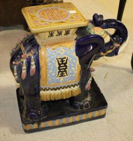Ceramic Painted Elephant Stand 10
