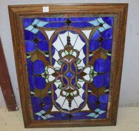 Multi Colored Stained Glass Window with Jewels