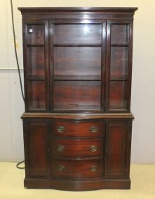 Mahogany Breakfront China Cabinet