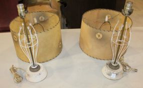 Pair of 1950s-60s Lamps with original shades 25