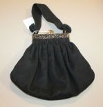 Vintage Guild Black Purse with Jewels