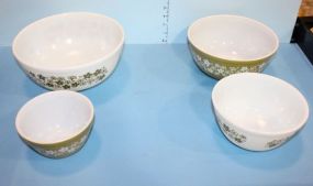 Set of Four Pyrex Missing Bowls 5