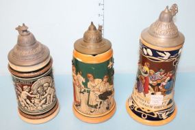 Three Steins Vintage German Stein 10