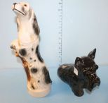 Royal Adderly Bone China Scottie Dog Decanter 1970 and Royal China Dog Decanter 1959 Decanter 1970 and Royal China Dog Decanter 1959 15