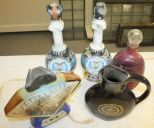 Five Various Decanters Two Ahepa Beam decanters Delaware 7