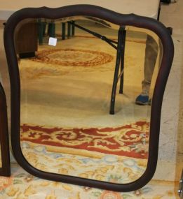 Mahogany Beveled Mirror 24