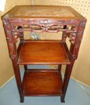 Mahogany Pierced Carved Stand