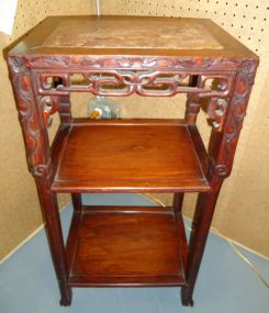 Mahogany Pierced Carved Stand