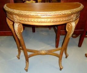 French Style Gilt Console Table