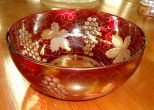 Red Glass Bowl