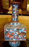 Chinese Cloisonne Foo Dogs Temple Vase