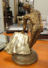 Gold-leaf Chalkware Figure of Matadore