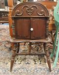 Smoking Stand with Copper Lined Humidor