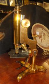 L. Schrauer Brass Microscope