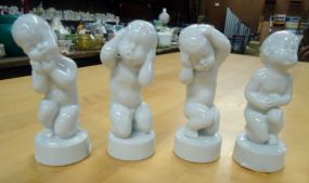 Four Royal Copenhagen figurines