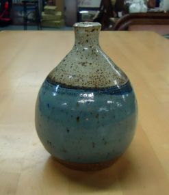 Small Pottery Vase Signed