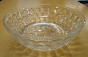 Pressed Glass Clear Bowl