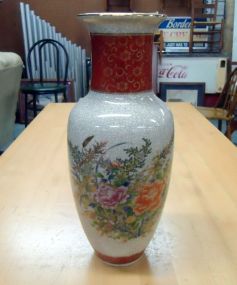 Vase with Orange & Pink Flowers