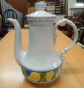 White Teapot w/Lid