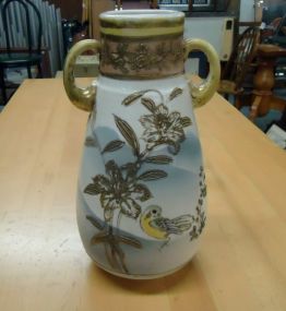 Japanese Vase w/yellow Bird