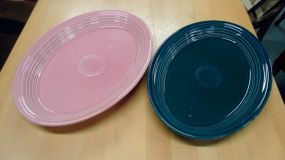 Blue & Pink HLC Fiesta USA platters Blue & Pink HLC Fiesta platters 13 1/2