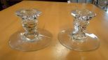 Glass Candleholders