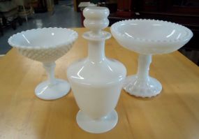 Three Milk Glass Pieces