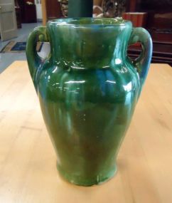 McCoy Pottery Green Onyx Vase