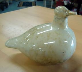 Speckled Ceramic Duck