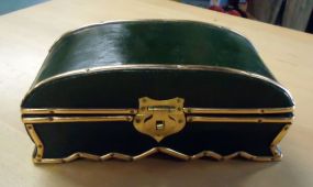 Jewelry Box Green and gold jewelry box