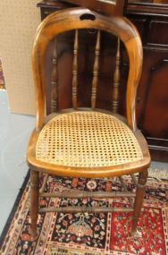 Cane Bottom Round Top Chair