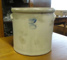 Two Handled Beige Crock