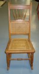 Oak Cane Seat and Back Sewing Rocker