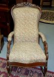 Walnut Victorian Arm Rocker