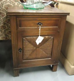 Nightstand One Drawer and One Door Nightstand, matches #614; 26 1/4